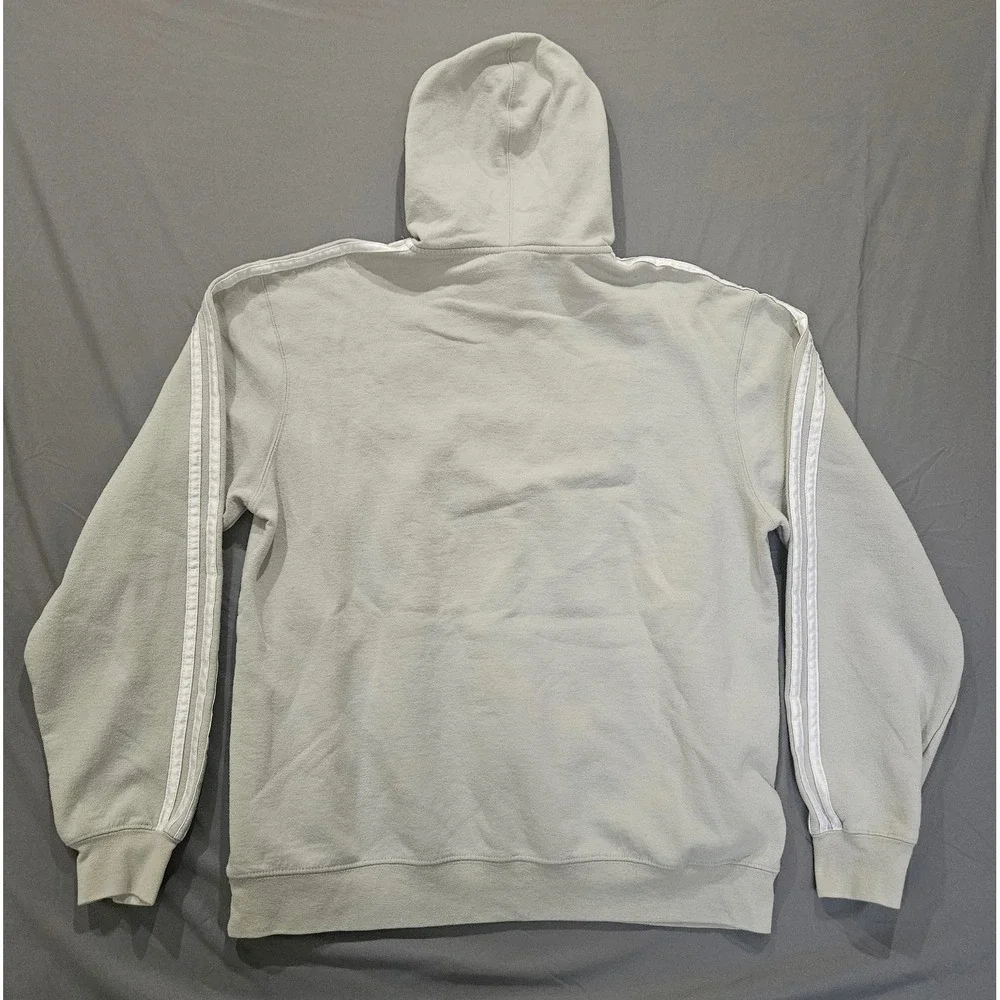 Adidas Hoodie Men Large Grey Seattle Sounders FC MLS Soccer Pullover Logo